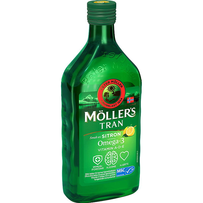Möller's Möller's Tran 500 ml Sitron