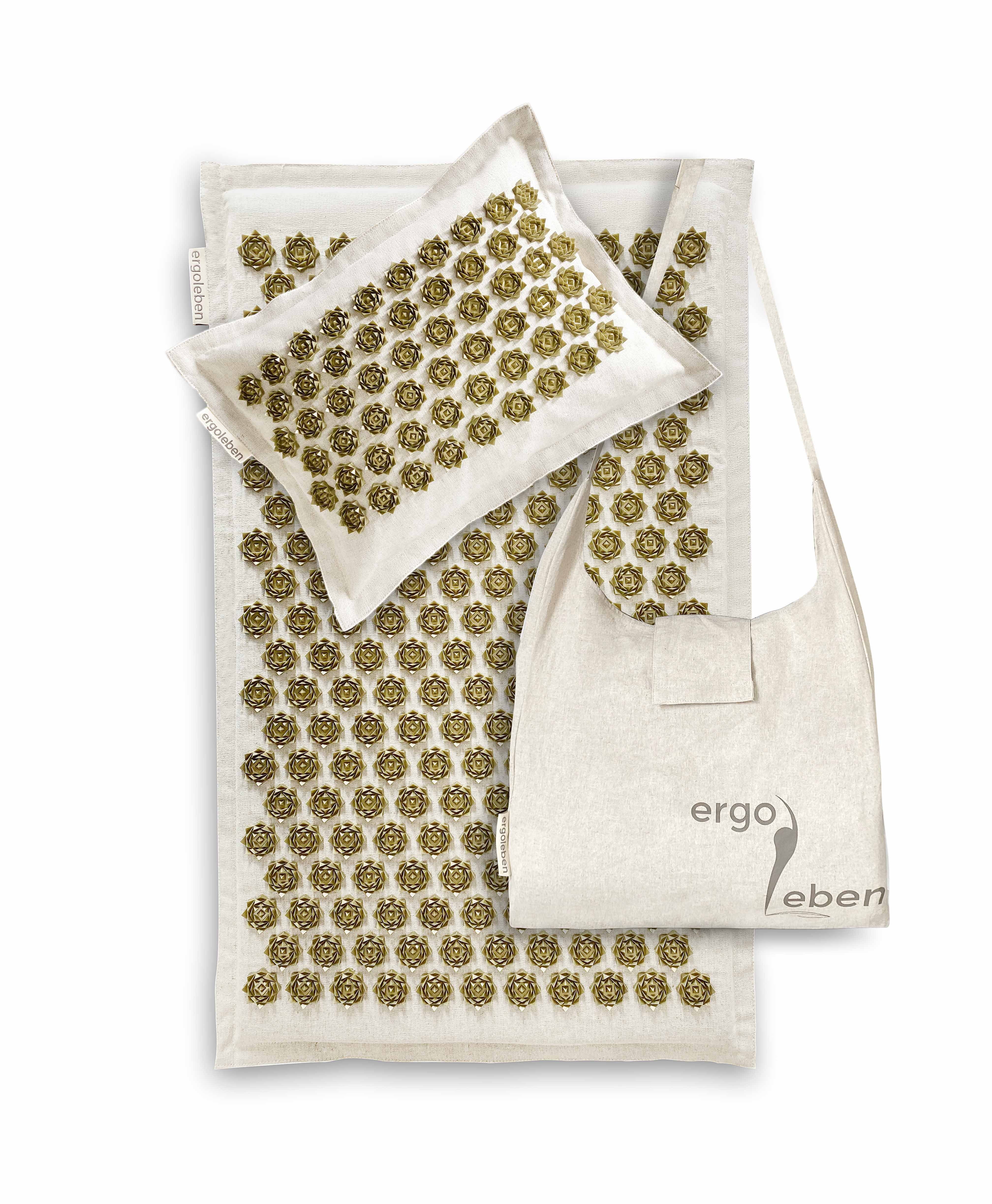 ergoleben Akupressurmatte EL0020 Premium Matten Set braun