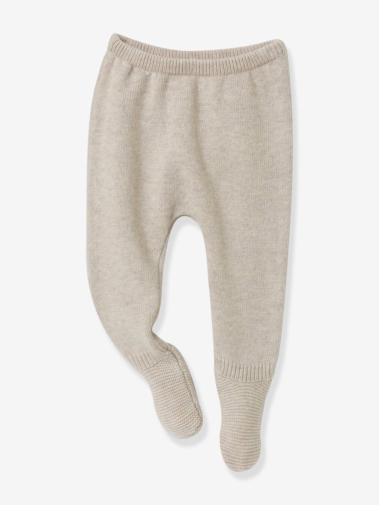 Ensemble bébé en tricot CYRILLUS gris chiné
