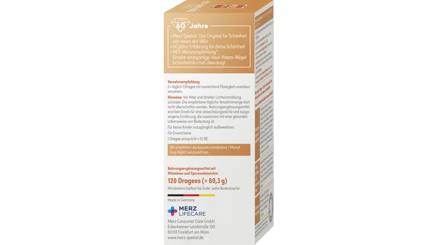 Merz Spezial Dragees Haut, Haare, Nägel