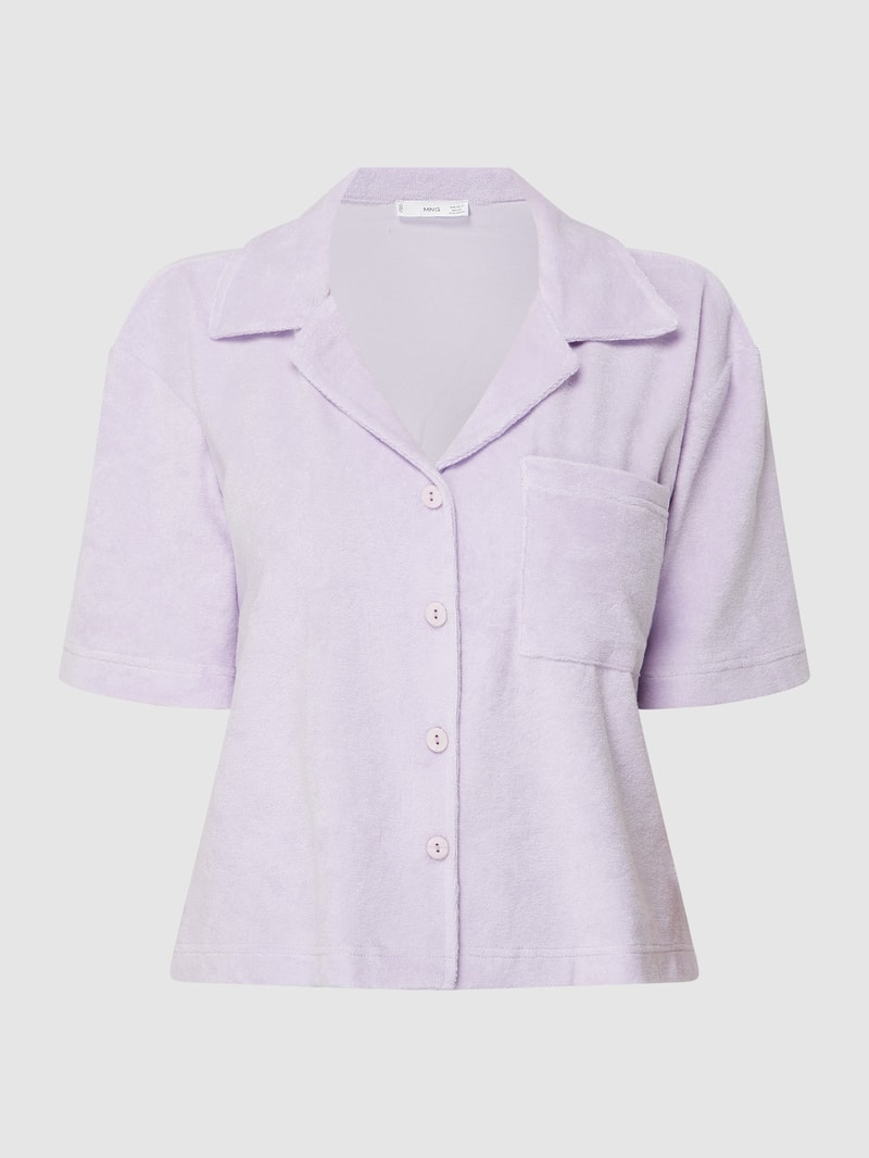 Pyjama-Oberteil aus Frottee Modell 'Towel' in purple