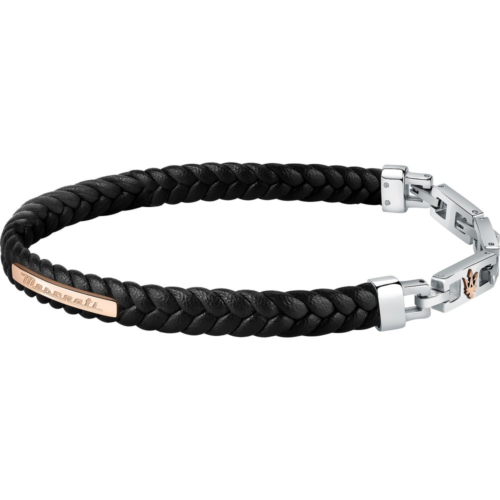 Maserati Bracelet Acier inoxydable, Cuir, recyclé Bracelet