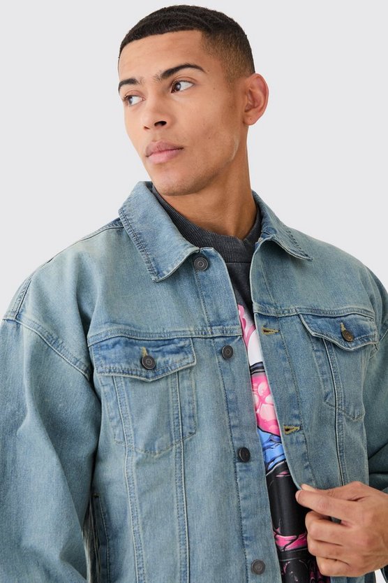 Kastige Jeansjacke
