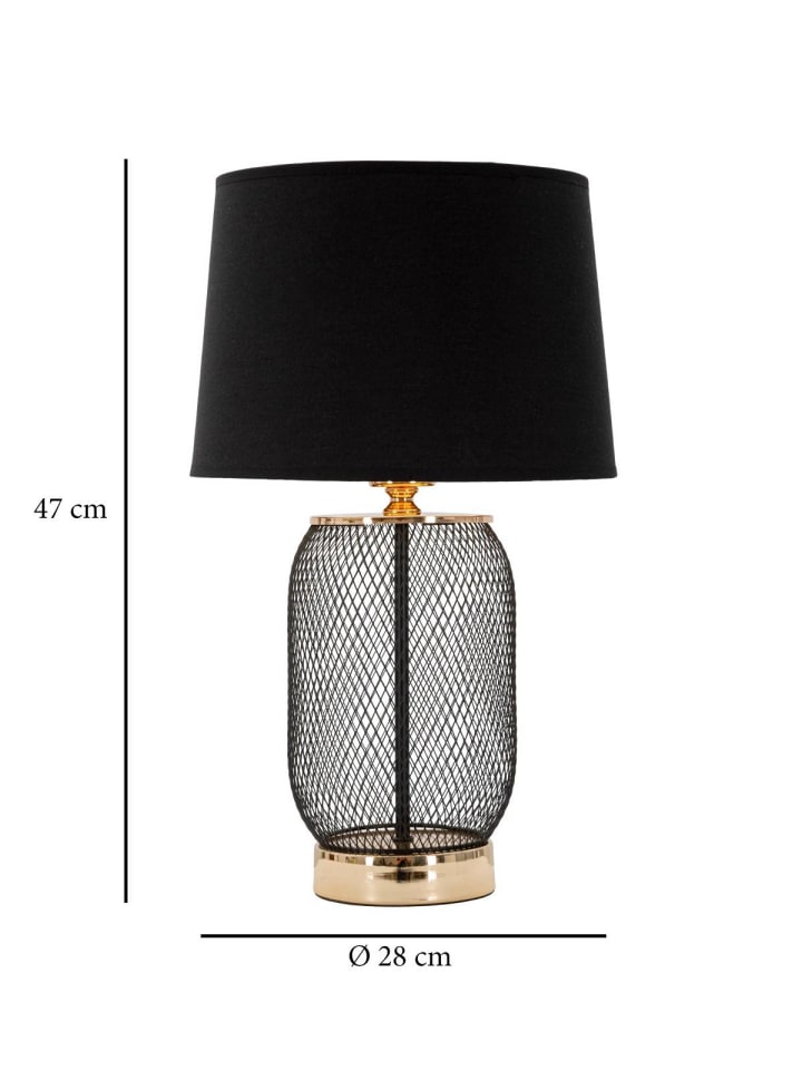 Mauro Ferretti Tischlampe in schwarz günstig kaufen onesize