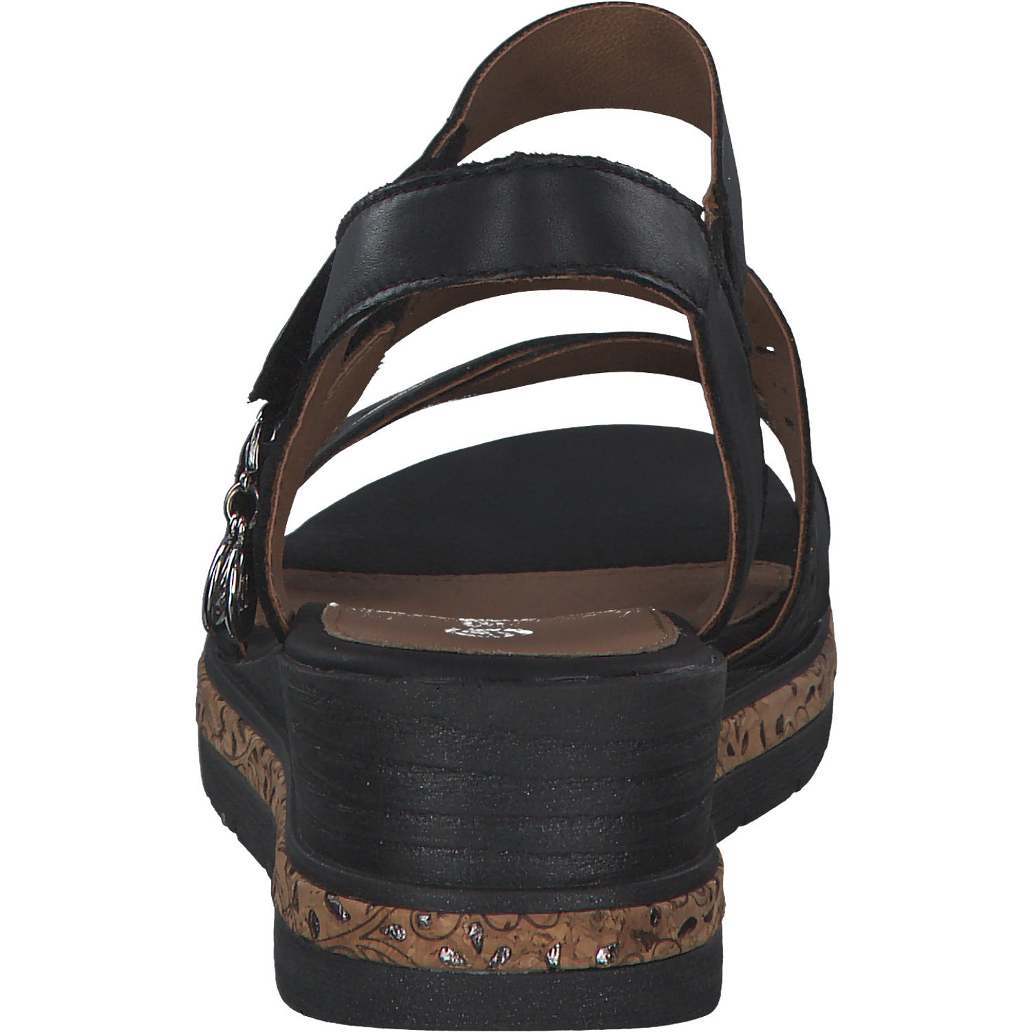 Remonte D3064, Plateau-Sandaletten, Damen, schwarz/schwarz/schwarz