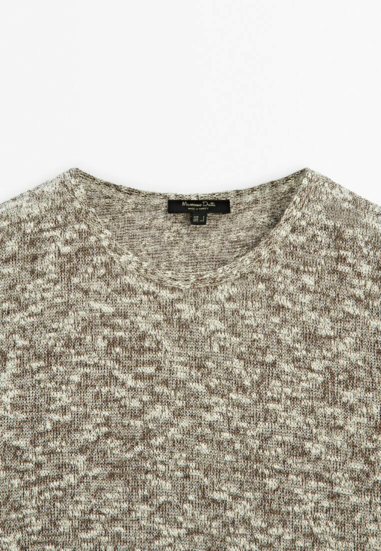 Massimo Dutti TEXTURIZADA MANGA CORTA - Camiseta básica