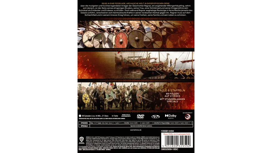 Vikings - Die komplette Serie  [27 DVDs]