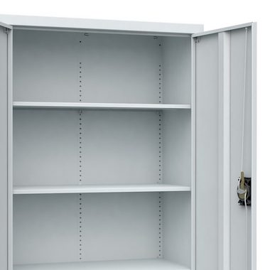 Oskar Aktenschrank Büroschrank Werkzeugschrank Metallschrank Grau