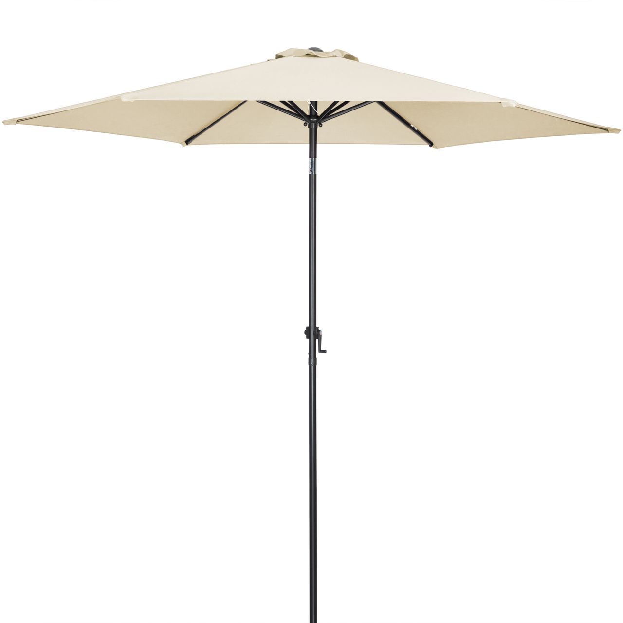 Kingsleeve Sonnenschirm Beige Alu Ø300cm UV-Schutz 50