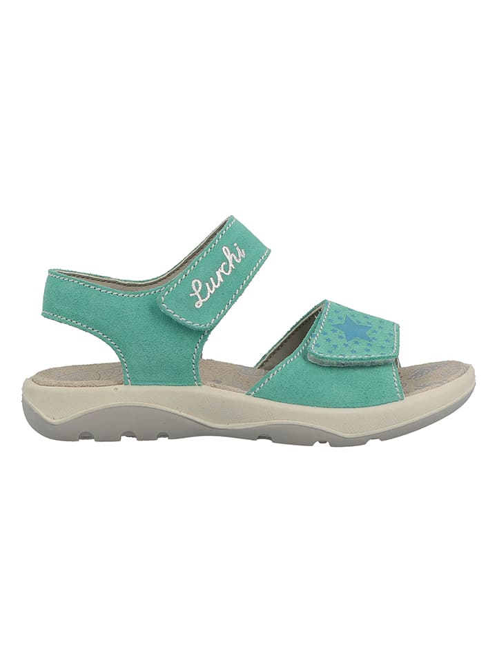 Lurchi Leder-Sandalen in Türkis günstig kaufen