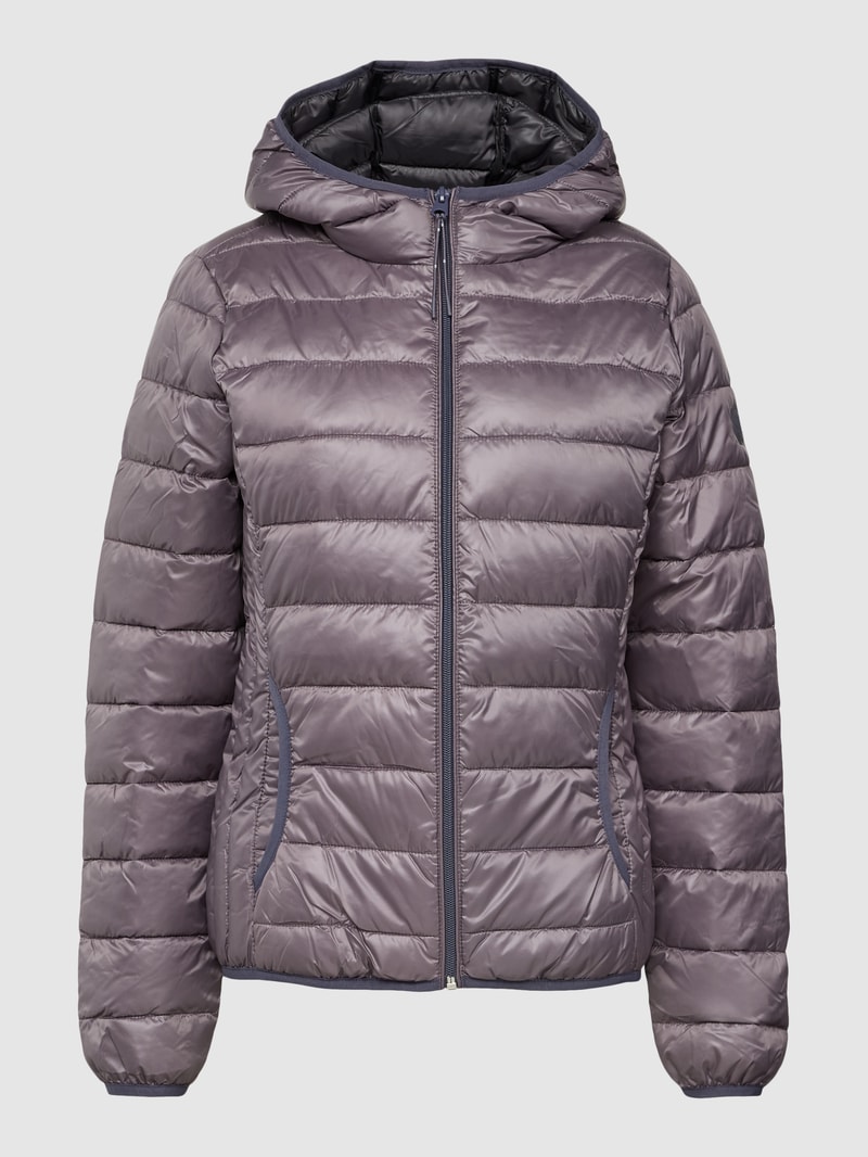Steppjacke mit Kapuze in flieder