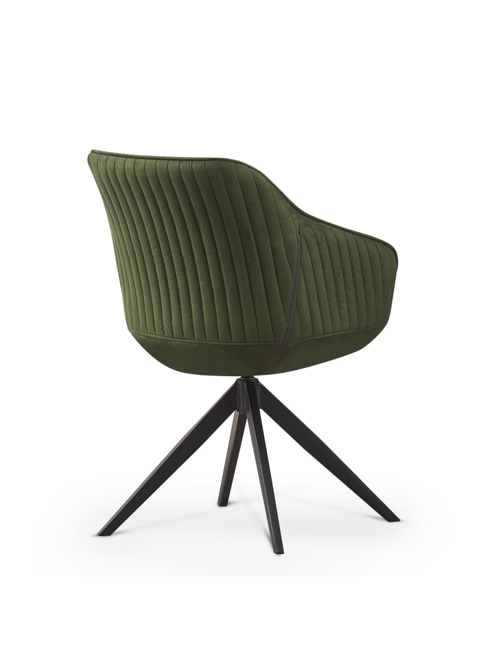 B&D Home Drehstuhl KATJA in Grün - (B)58 x (H)81 x (T)60,5 cm günstig kaufen onesize