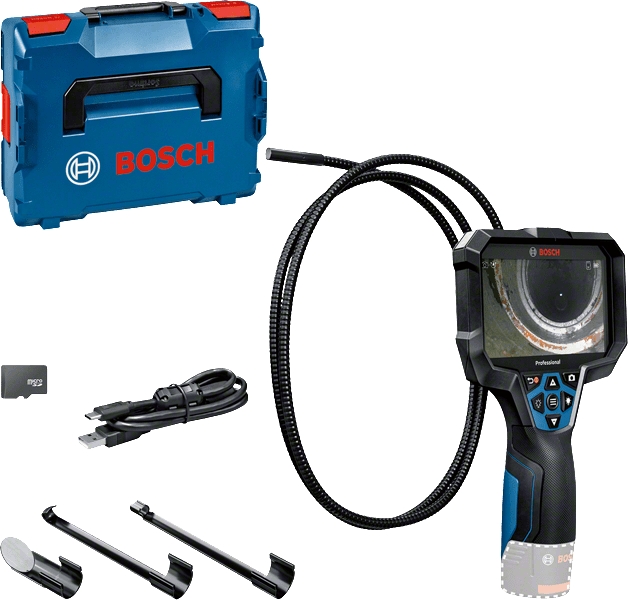 Cámara de inspección profesional Bosch Blue 0601241402 GIC 12V-5-27 C de 12V (baterías y cargador no incluidos) en caja L-Boxx 601241402