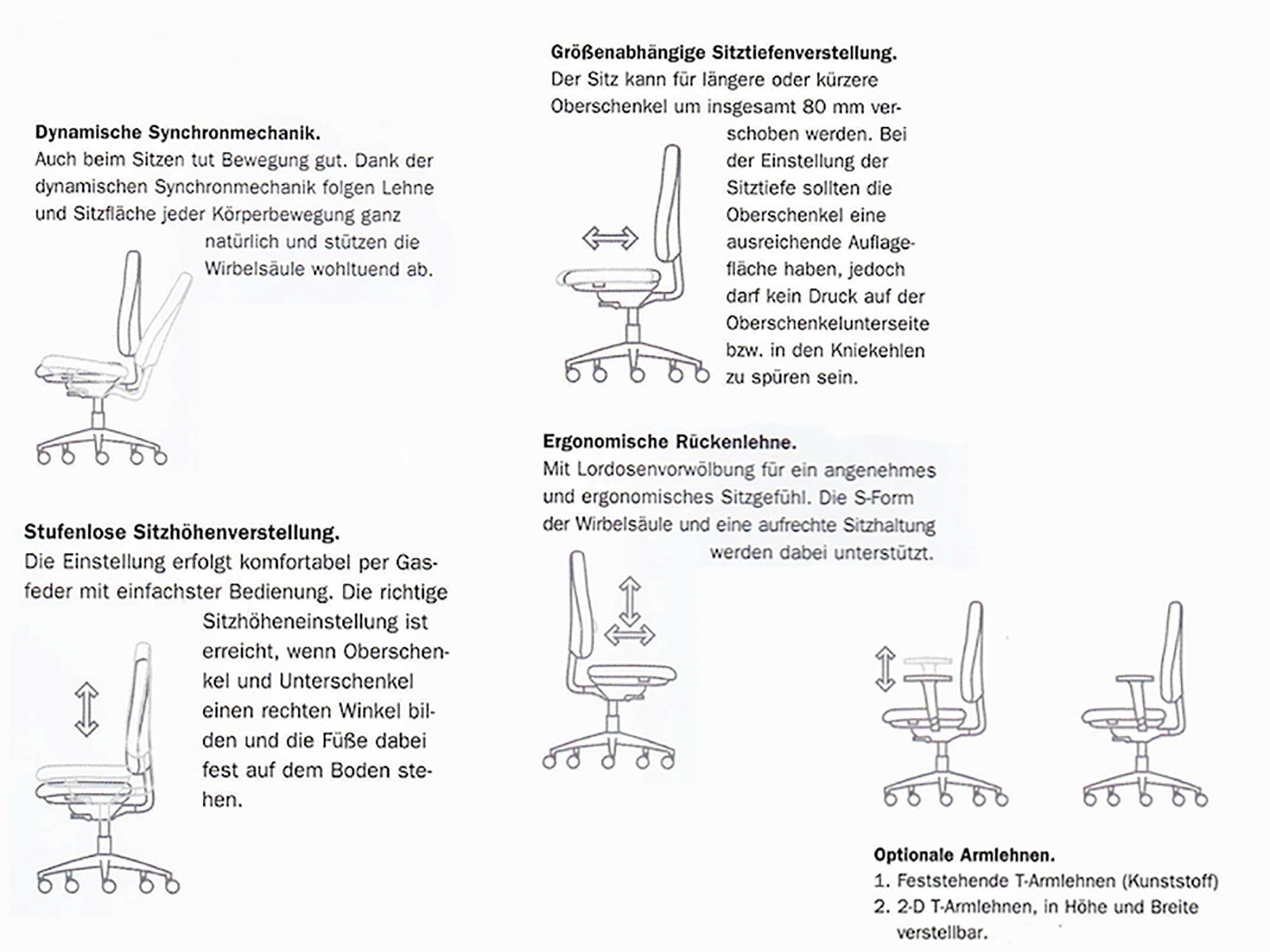 Mauser Sitzkultur Schreibtischstuhl, Ergonomisch-er Bürostuhl Orange, moderner hochwertiger Armlehnenstuhl