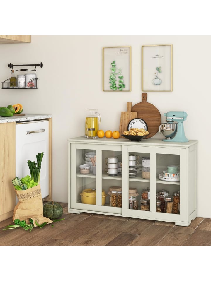 COSTWAY Sideboard in Creme günstig kaufen onesize