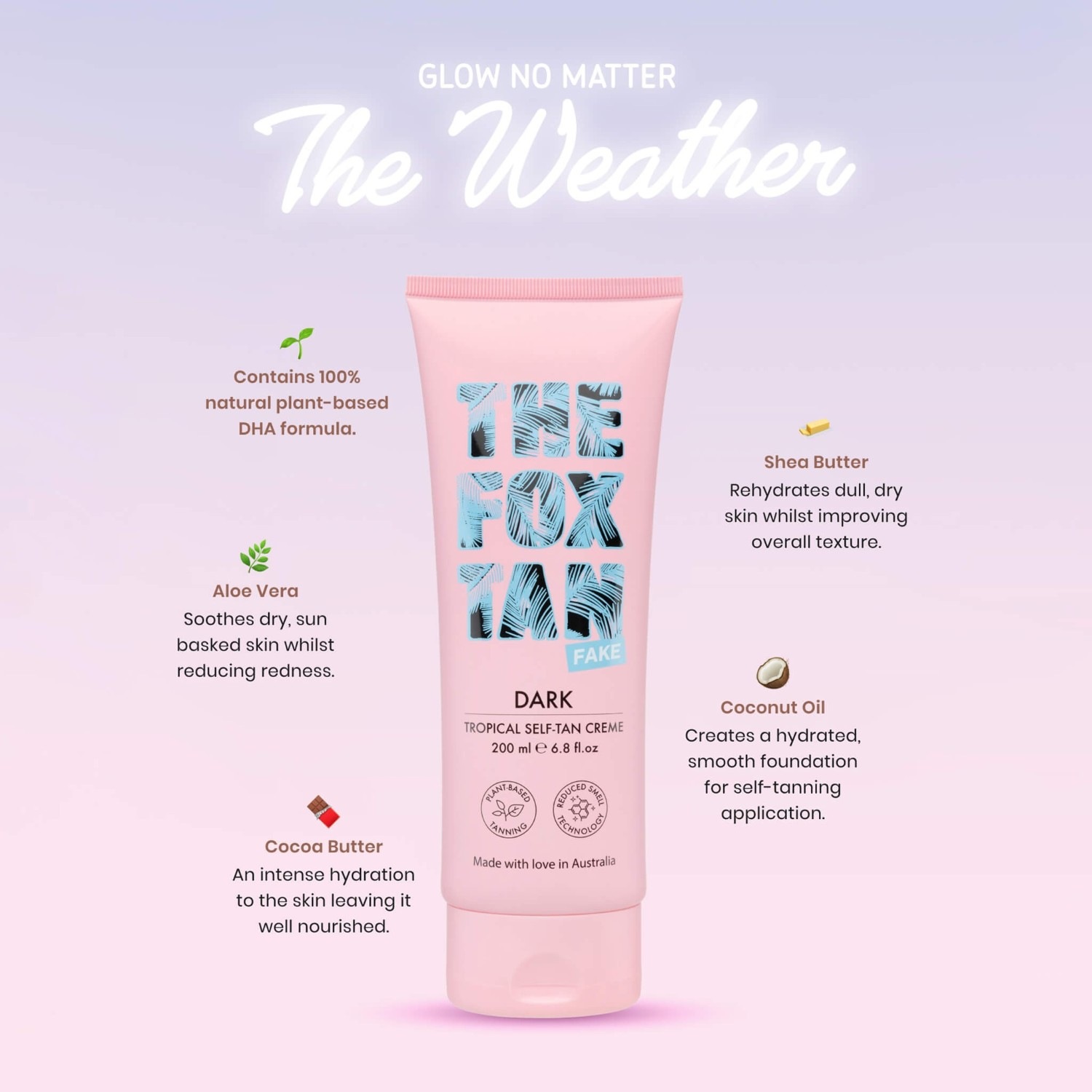THE FOX TAN Dark Tropical Self-Tan Crème
