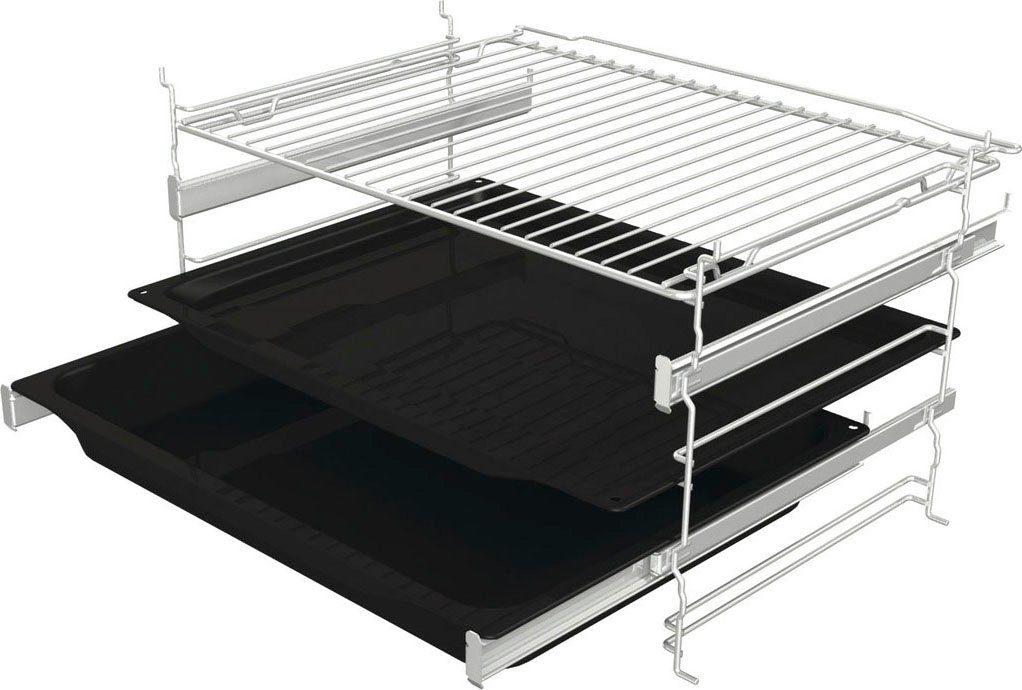 GORENJE Backofen BPS6737E09BGOT, mit 2-fach-Teleskopauszug, Pyrolyse-Selbstreinigung, ExtraSteam