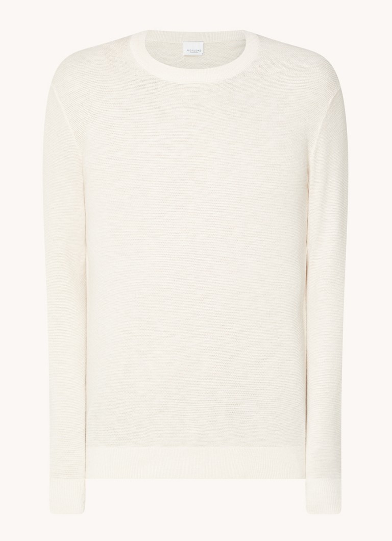 Maglione Profuomo in piqué di cotone a maglia fine
