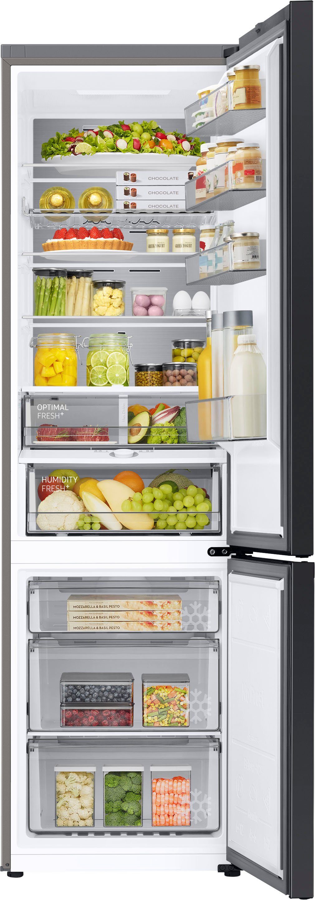 Samsung Kühl-/Gefrierkombination Bespoke RL38A7B5BS9, 203 cm hoch, 59,5 cm breit