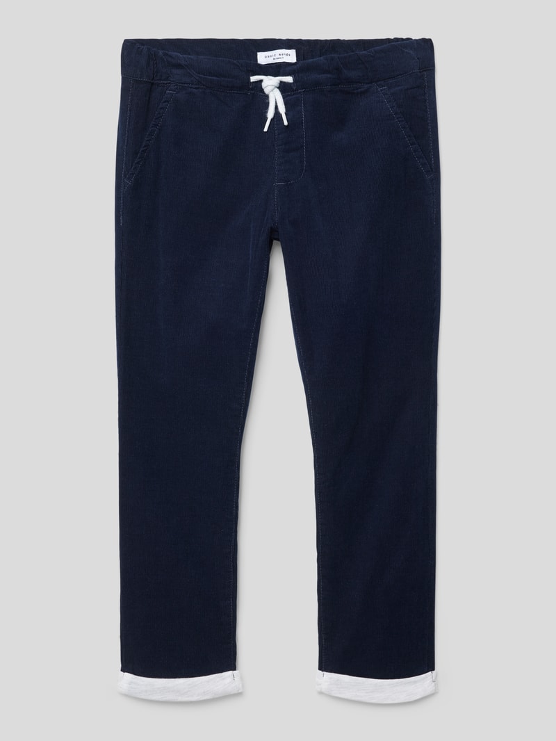 Hose mit fixierten Beinumschlägen Modell 'BABU' in blau
