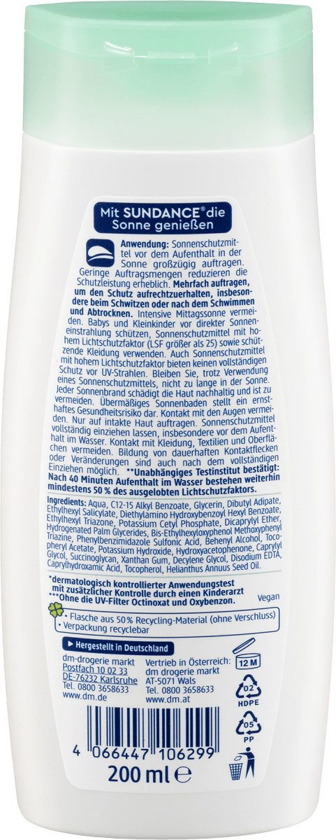 Sonnenmilch Kids sensitiv LSF 30, 200 ml