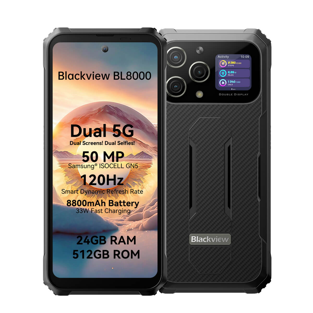 Blackview Blackview BL8000 Orbit Grey Rugged Smartphone 5G 24GB RAM 512GB ROM 50MP 2. Display