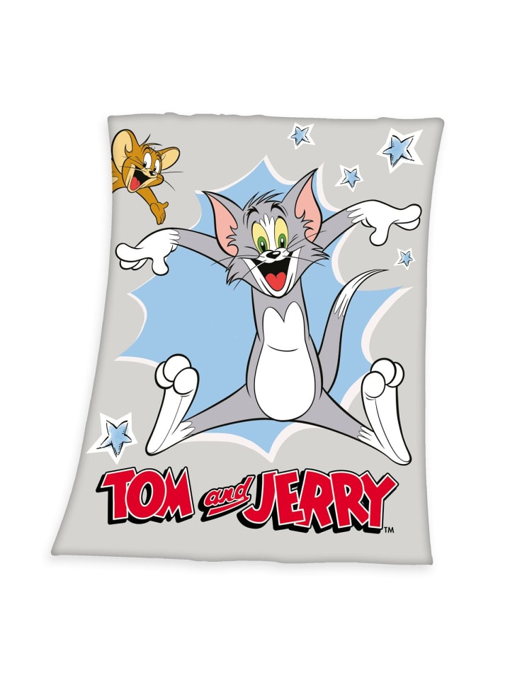 Herding Fleecedecke 130x170cm Tom & Jerry in Bunt günstig kaufen 130 x 170 cm
