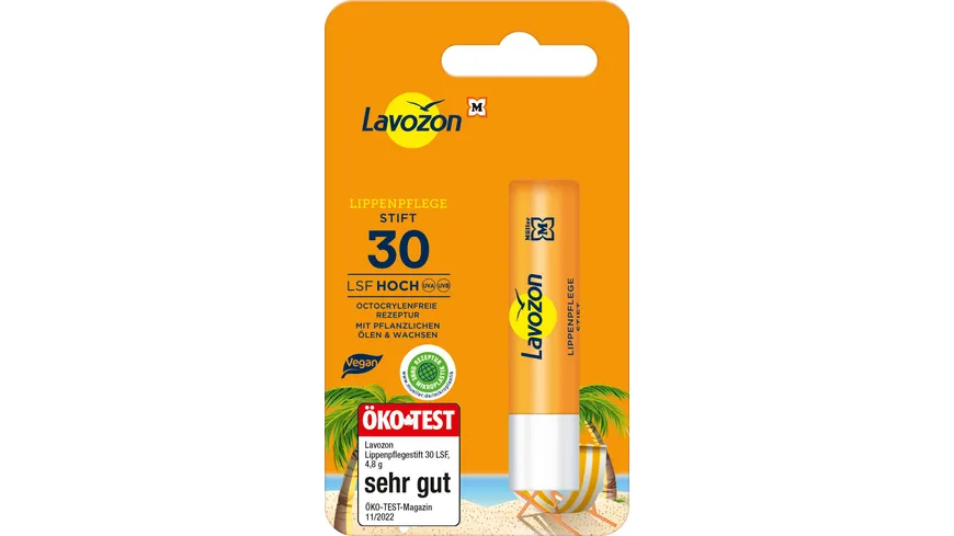 LAVOZON Lippenpflegestift 30 LSF 4.8 g