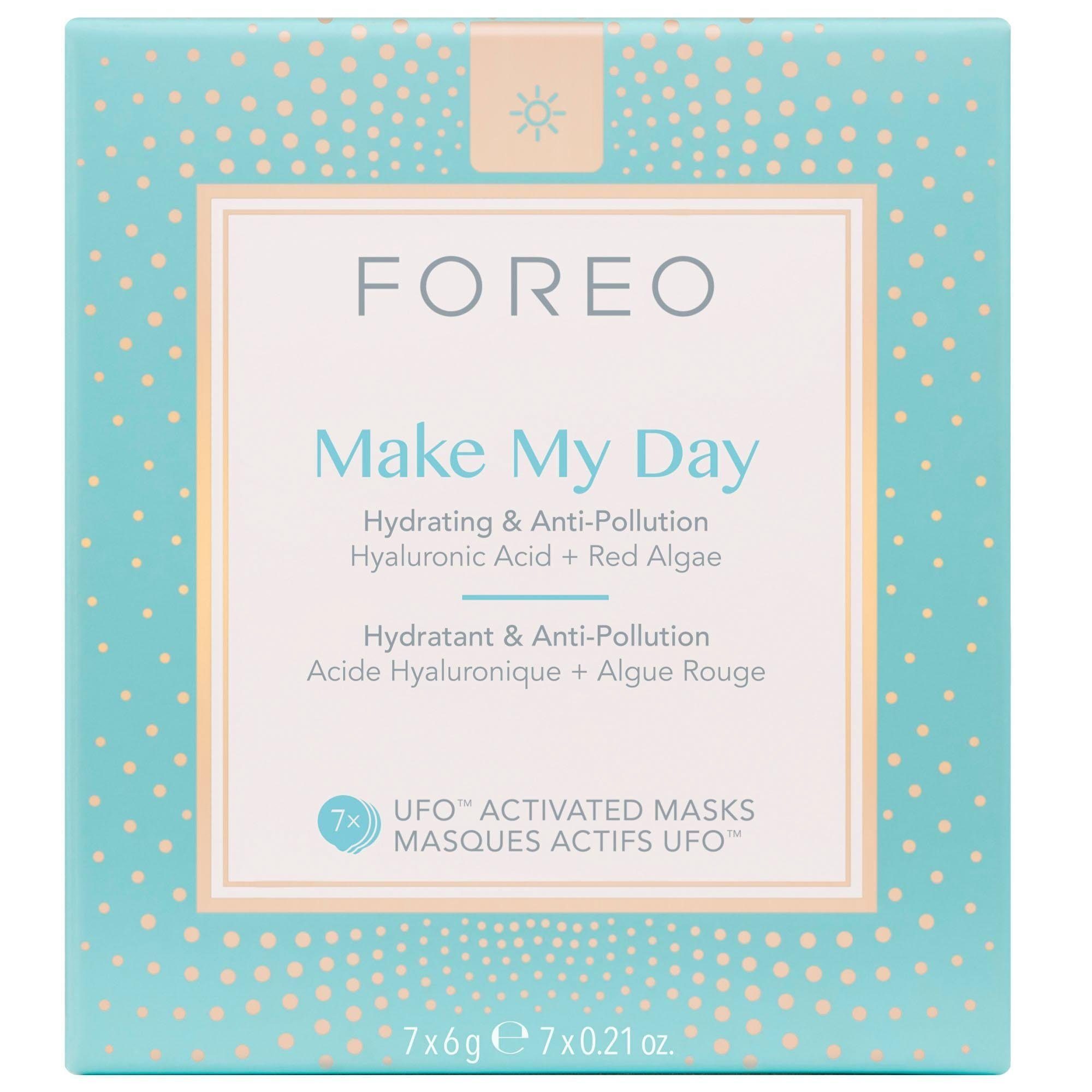 FOREO Tuchmaske Make My Day Packung, 7 x 6 g, kompatibel mit UFO & UFO mini