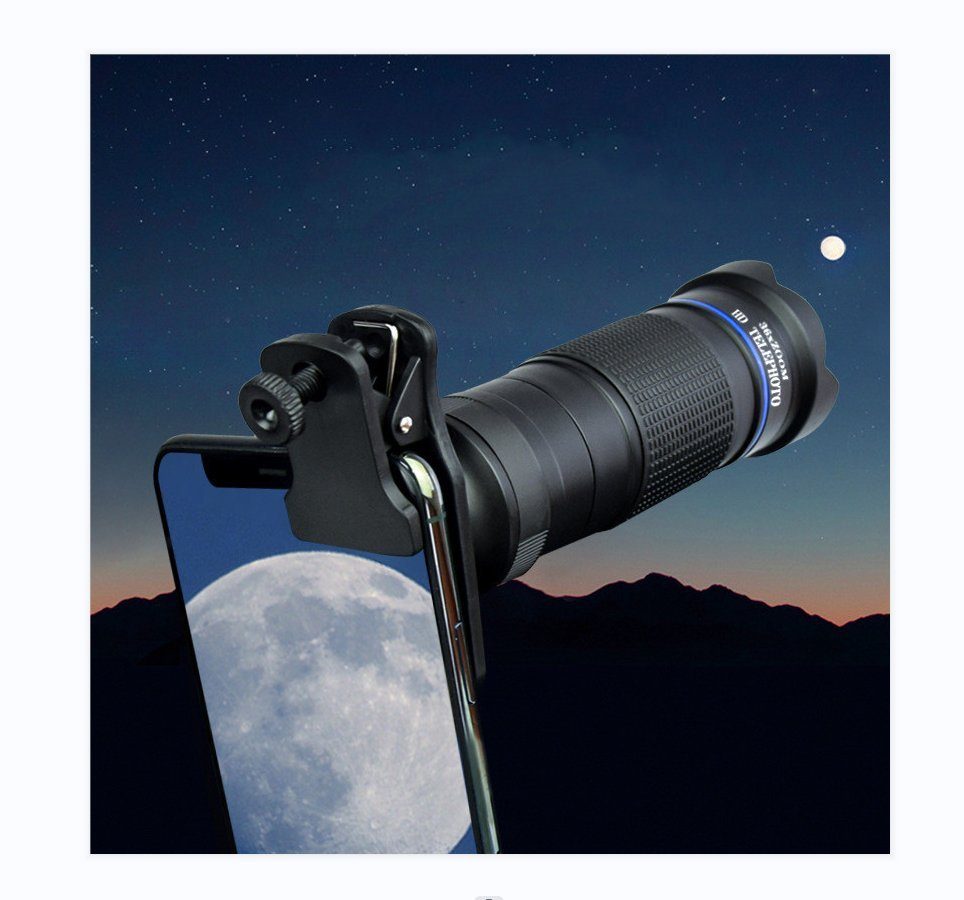 Perfine Universal Handy Objektiv Set Smartphone Linsen Objektiv Fernrohr (Fisheye Weitwinkel Makro Kamera)
