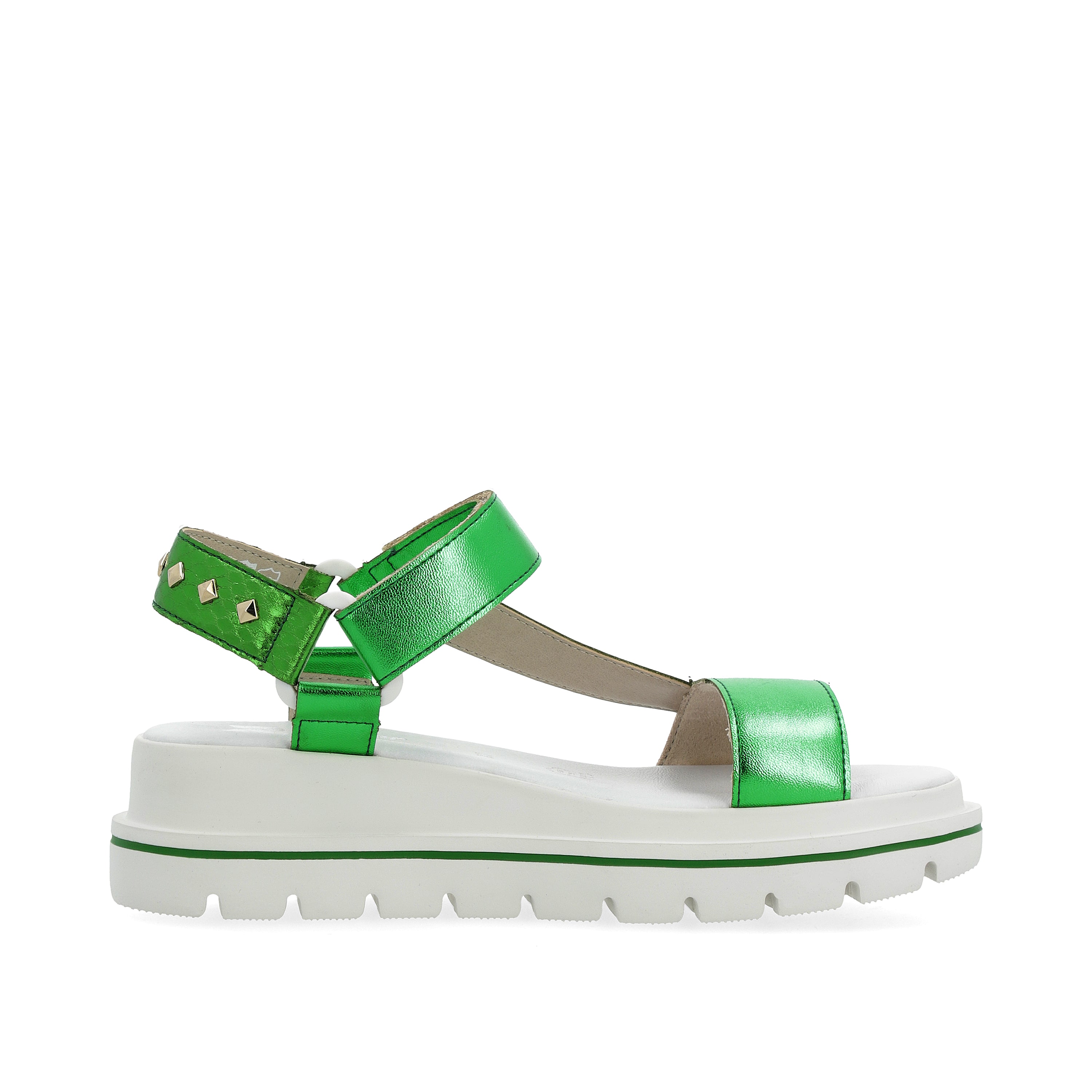 Rieker Damen Riemchensandalen smaragd-green metallic