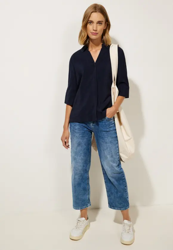 Street One Hemdkragenbluse mit Struktur