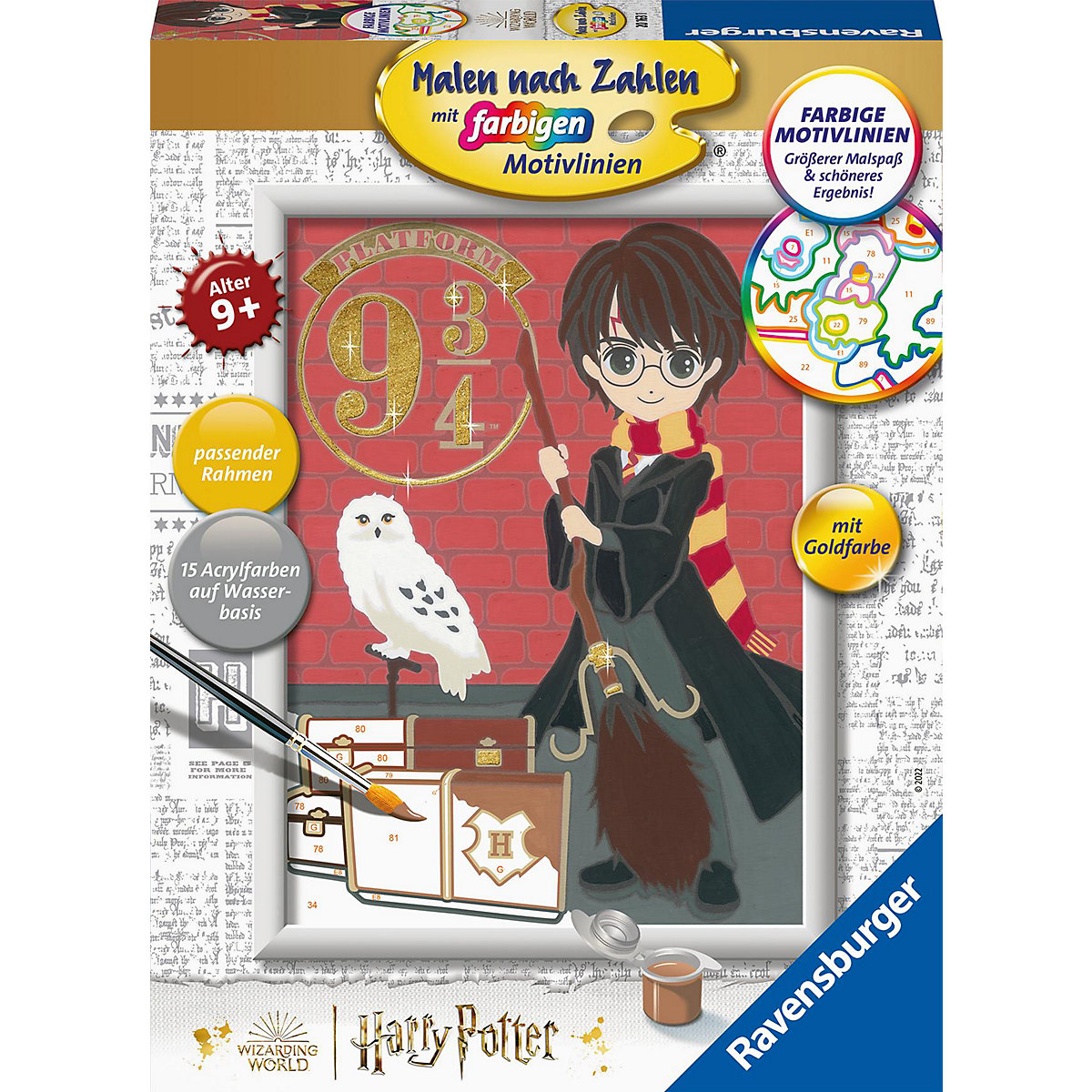Malen nach Zahlen Abfahrt nach Hogwarts