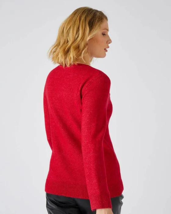 Pull maille chaude fantaisie, manches longues Thermolactyl