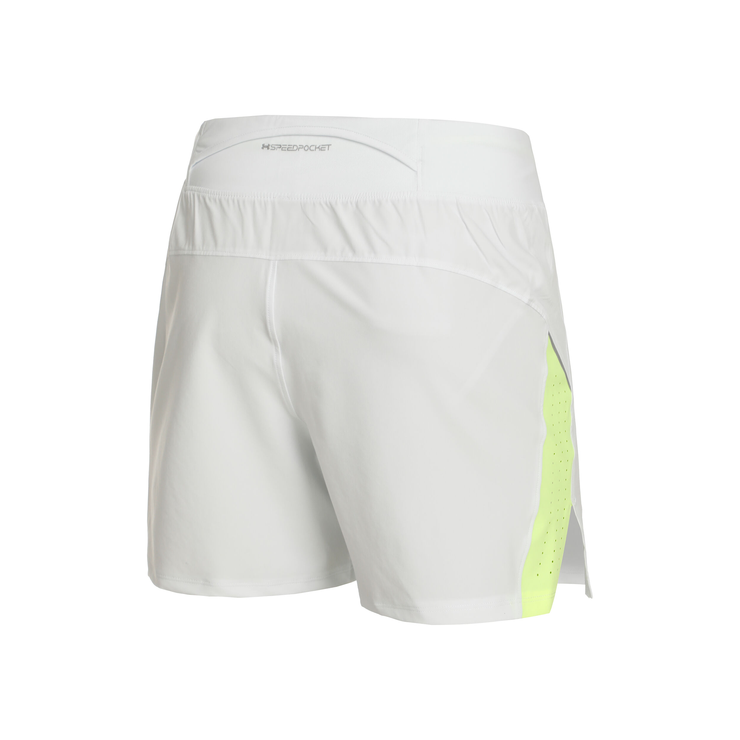 Launch Elite 5in Shorts Herren - Weiß, Neongelb