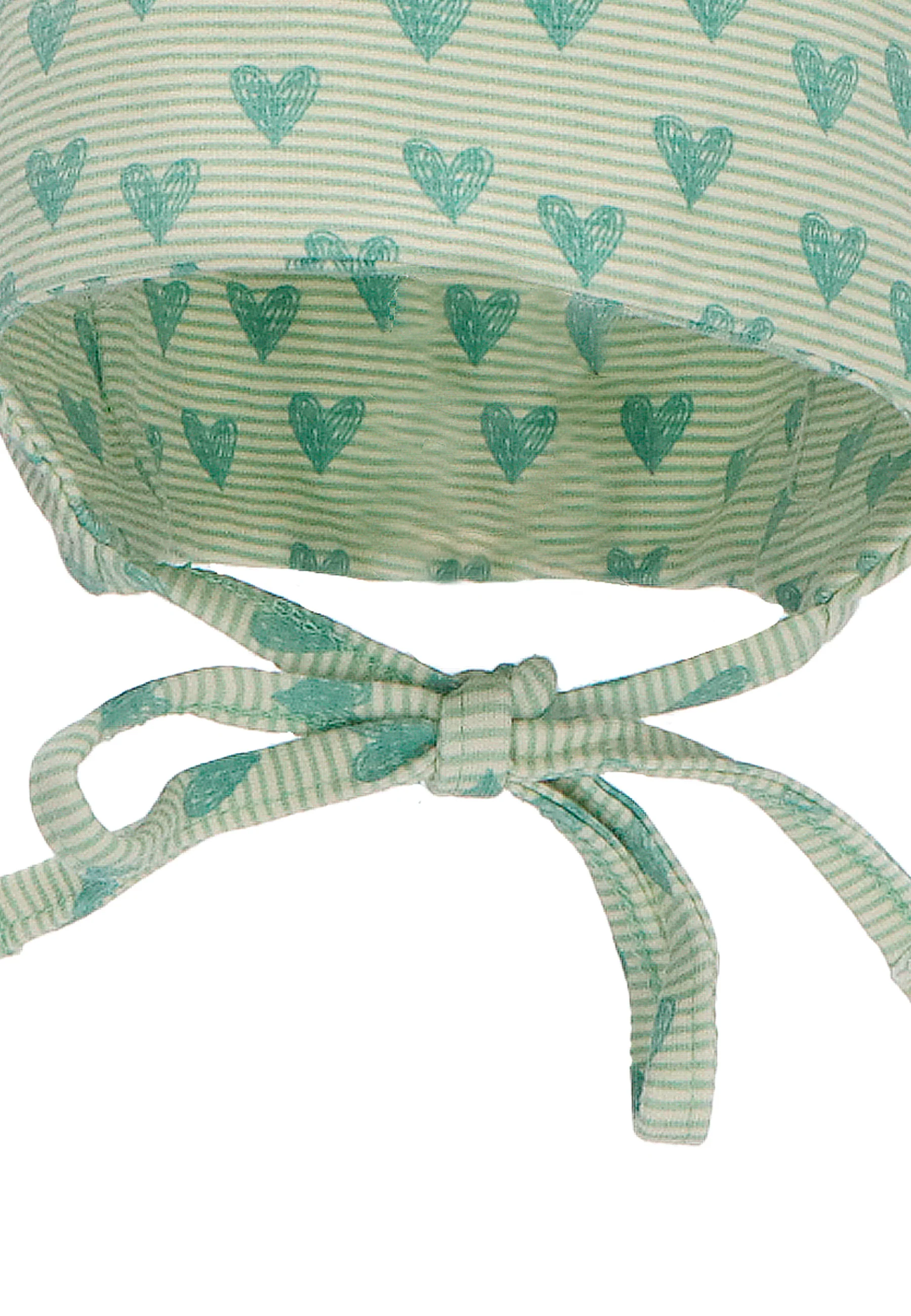Beanie mit Herzen Print aus Jersey (Bio),Bindeband