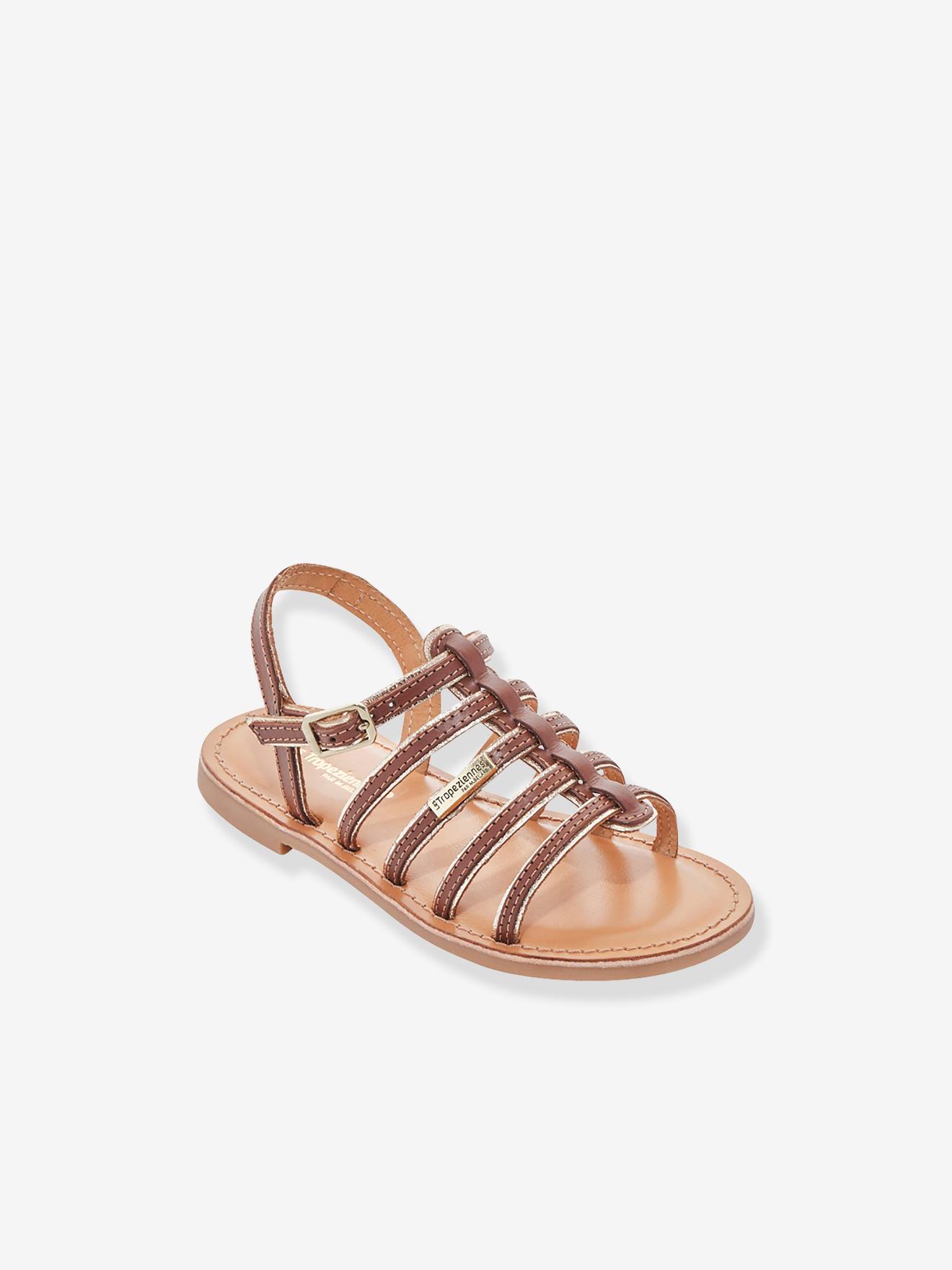 Sandales cuir enfant Monzar LES TROPEZIENNES® PAR M. BELARBI beige