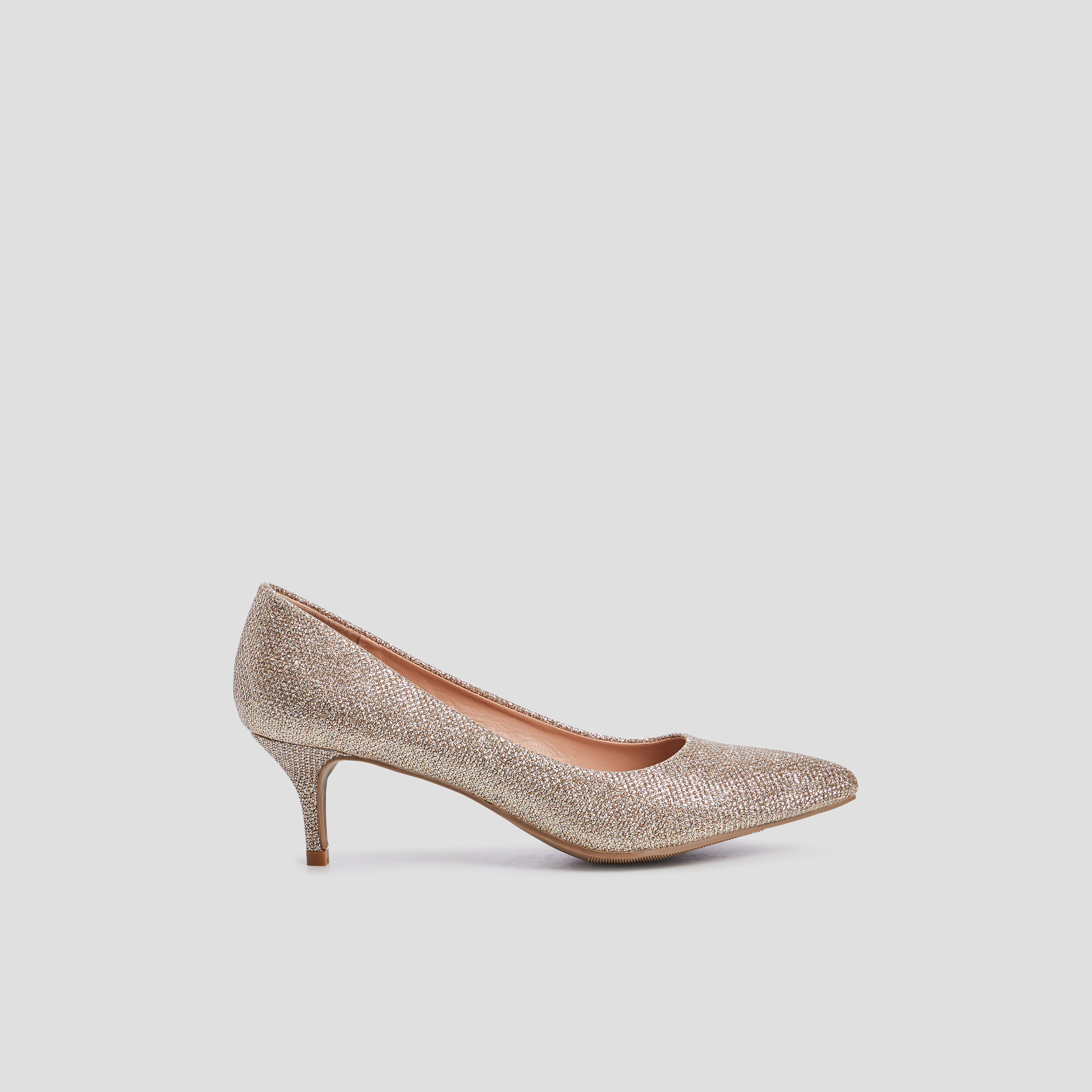 Escarpins à talons couleur or femme | La Halle
