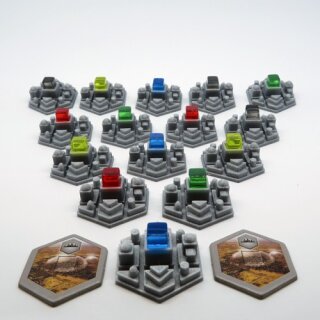City Tiles for Terraforming Mars - 15 pieces