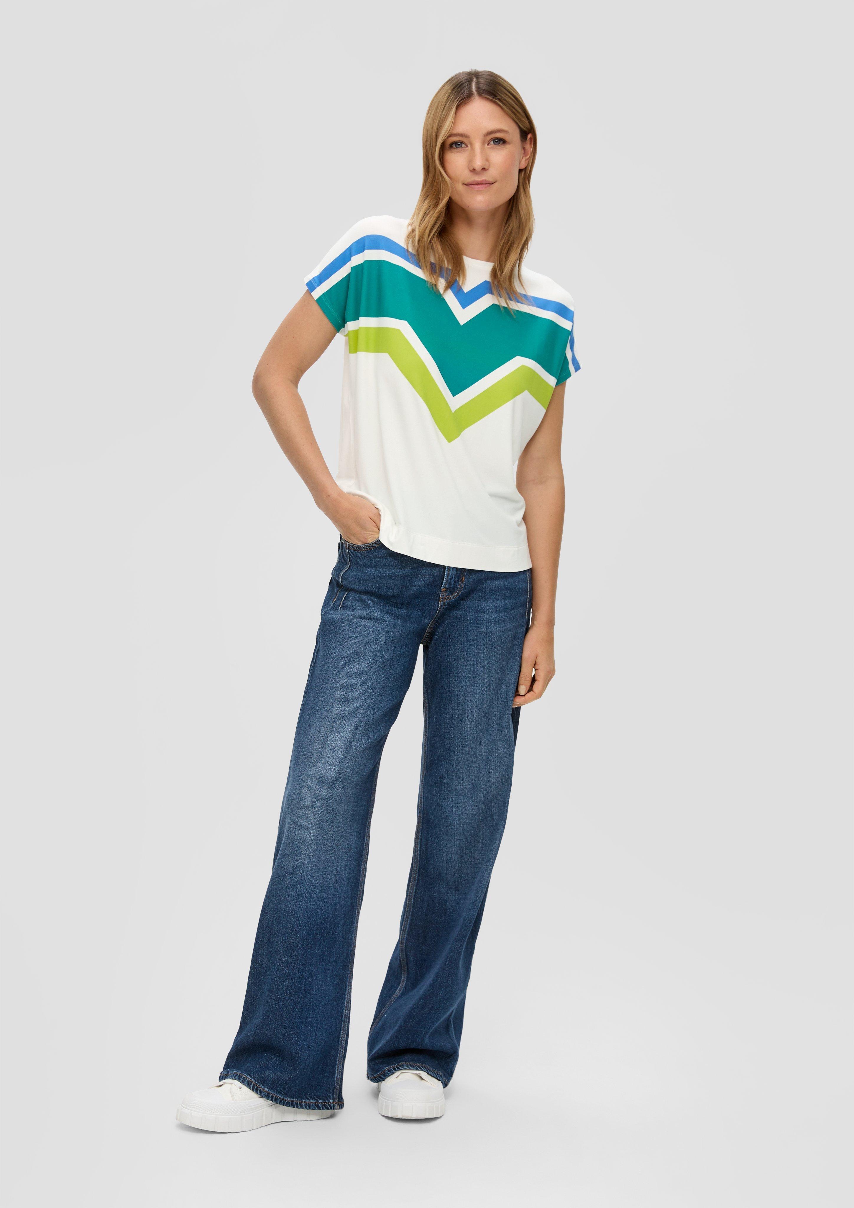 T-Shirt mit Frontprint  2141807-02D0