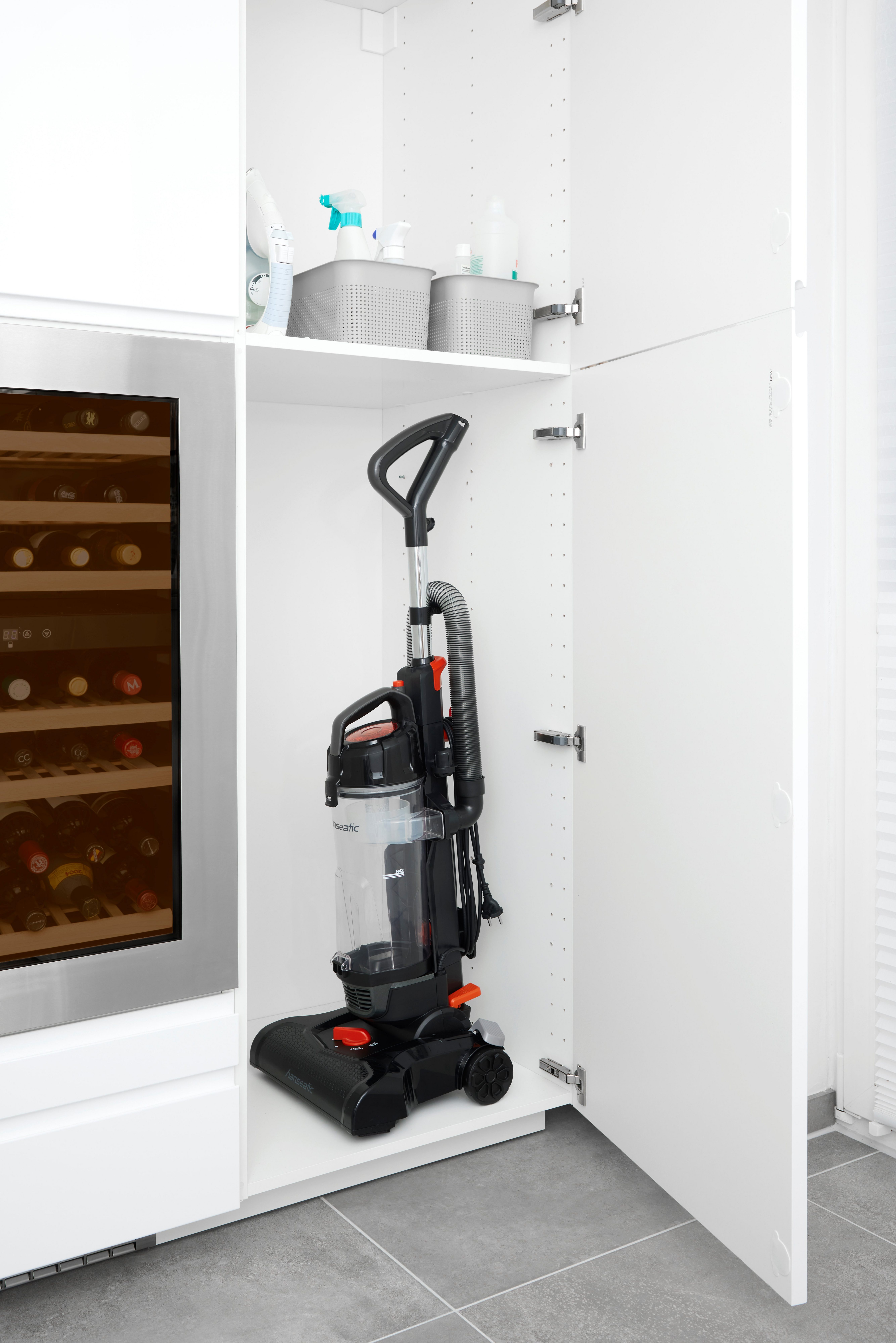 Hanseatic Bürstsauger HVUR4007BMC, 400 W, beutellos, Aktionsradius von 8,8m