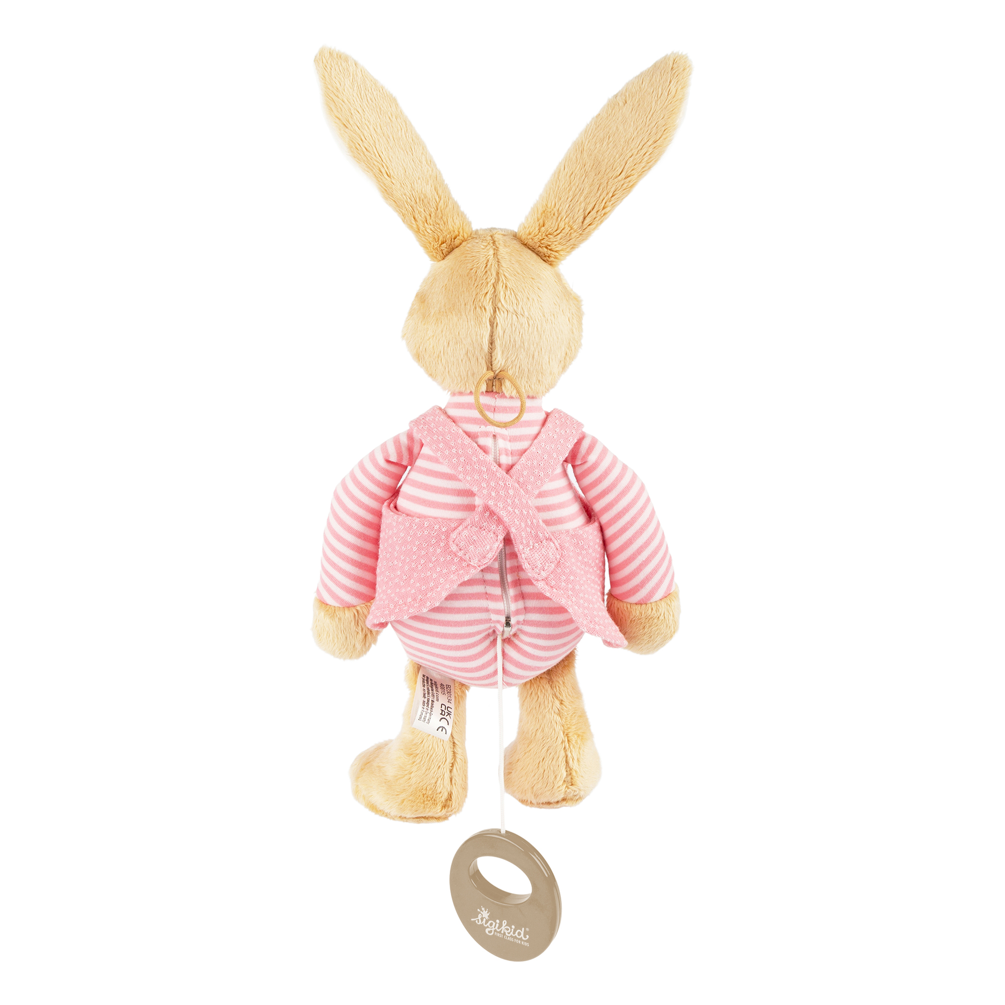 Namensspieluhr Hase rosa