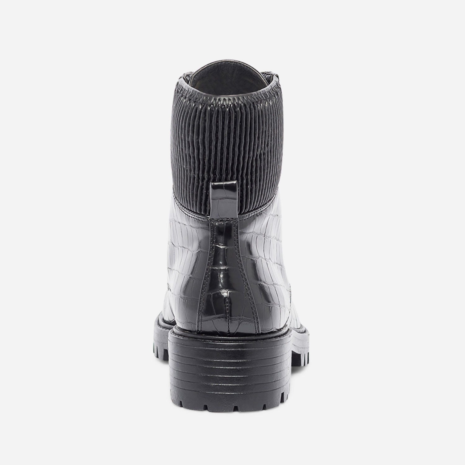 Bottine TEXTO noire effet croco
