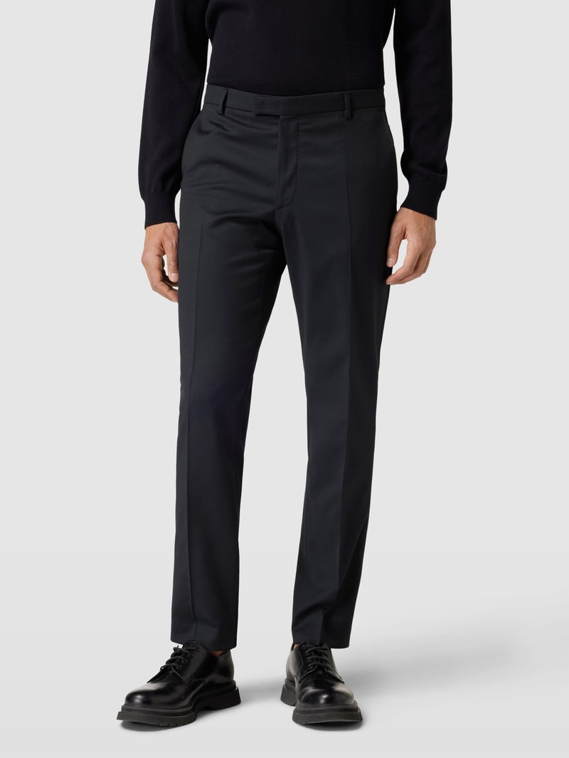 Anzughose im Regular Fit Modell 'Brad' in schwarz