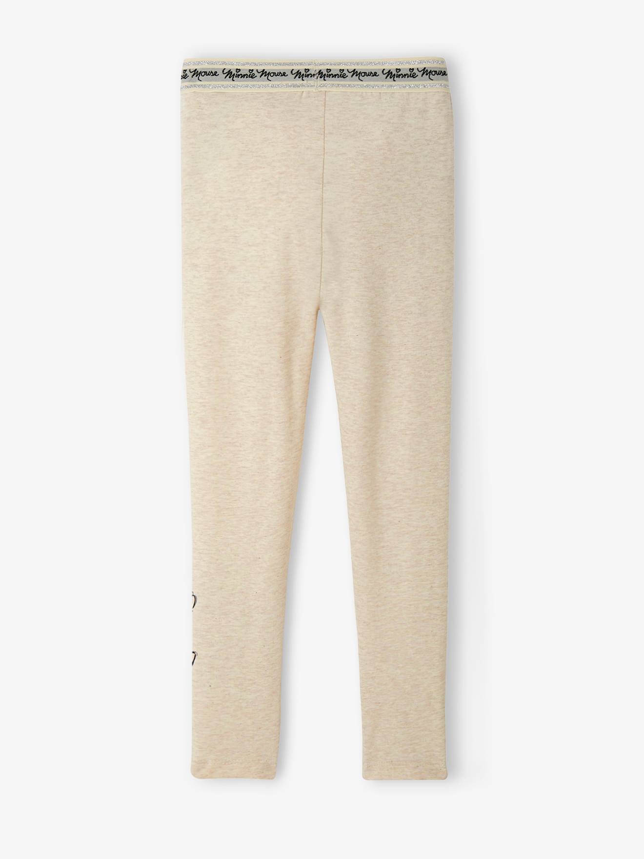 Legging fille DS® Minnie beige chiné