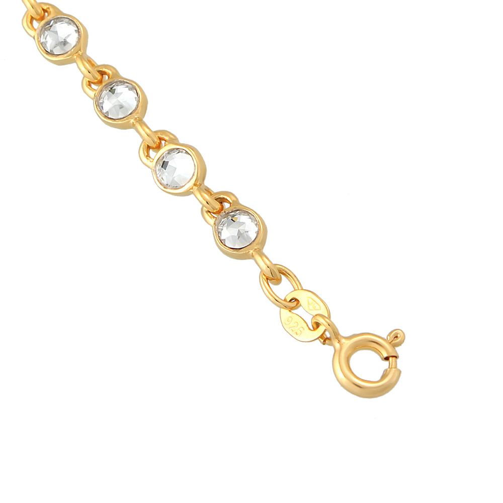 Elli Elli Bracelet Femmes Tennis Tendance classique avec cristaux en argent sterling 9 Bracelet