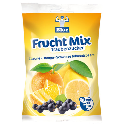 BLOC Traubenzucker Beutel Frucht Mix  75 g