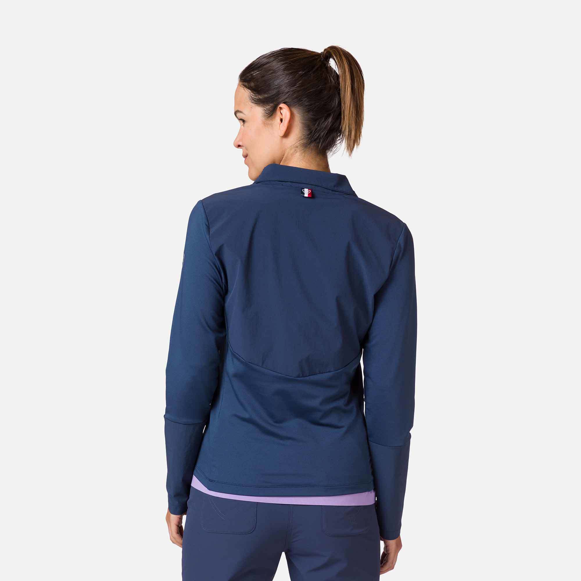 Couche intermédiaire semi-zippé femme