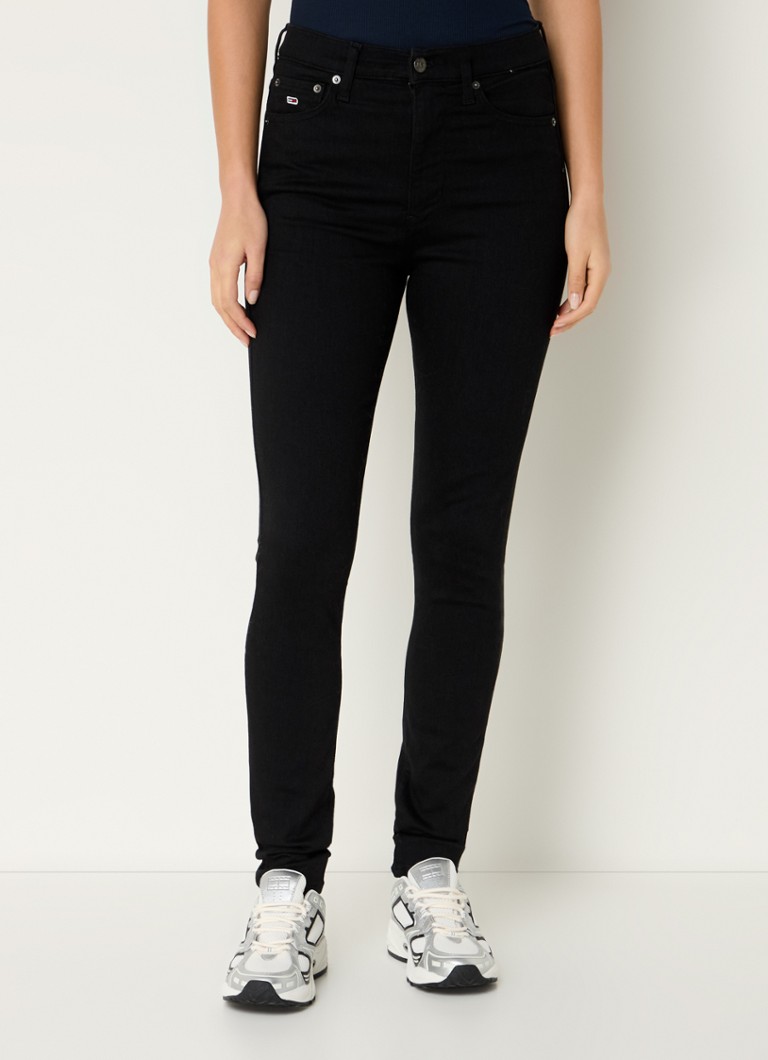 Calça jeans skinny de cintura alta Tommy Hilfiger Sylvia com lavagem colorida