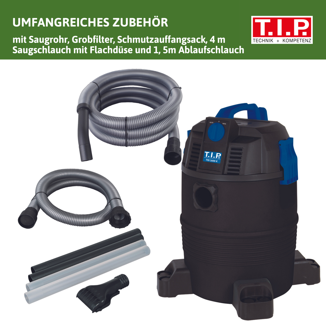 T.I.P. T.I.P Schlamm-Trocken-Sauger TSS 1600 K